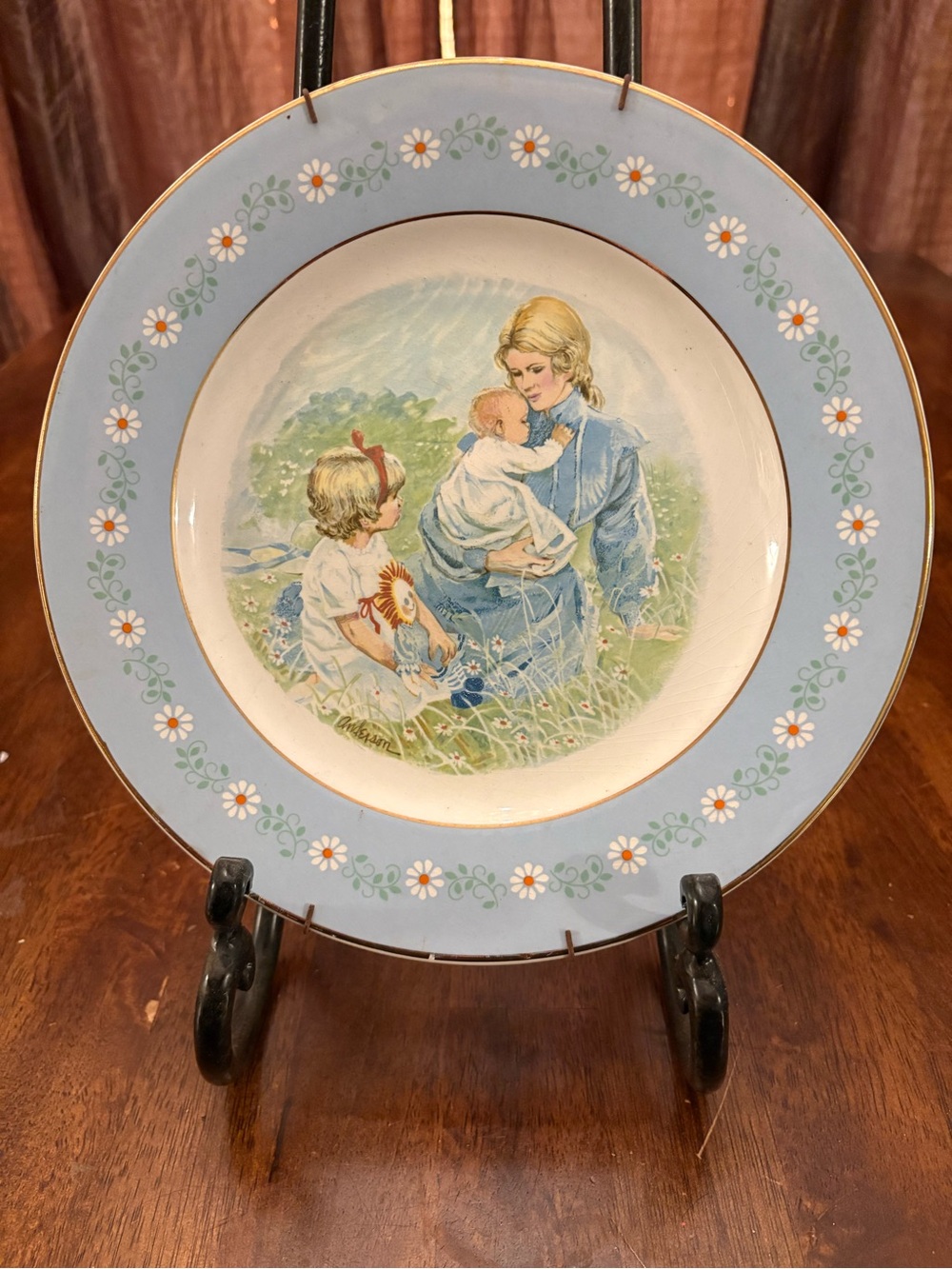 Vintage Avon Collector Plate – “Tenderness” (1974 Special Edition)